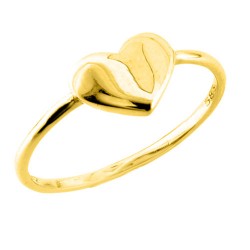 Χρυσό δαχτυλίδι καρδιά Κ14